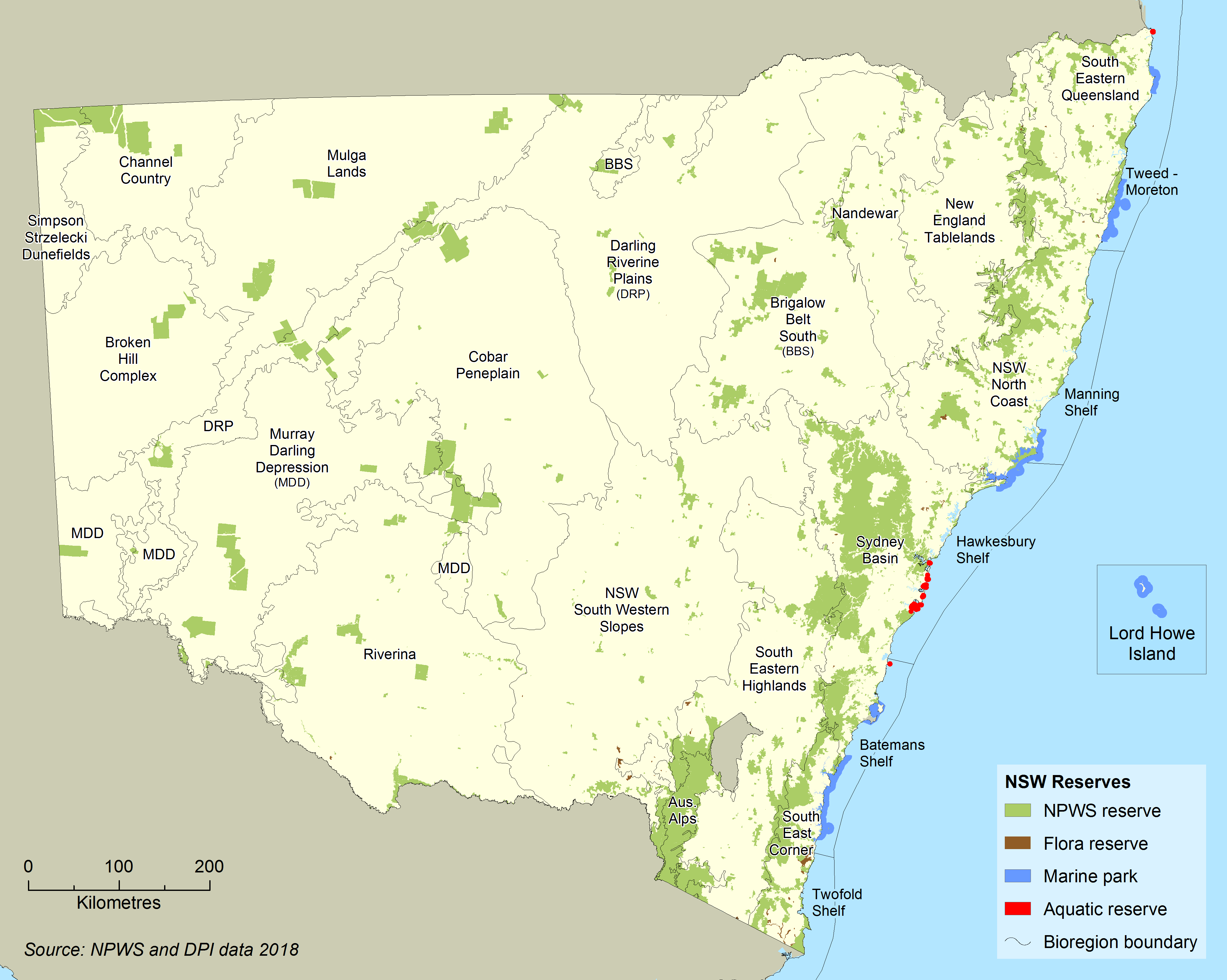 Map 14.1 Protected Areas NPWS Reserves 